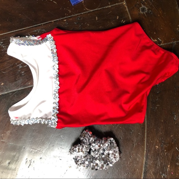 Sequins & Stars Child’s Leotard & Scrunchie 🤩 K1 - Picture 2 of 9